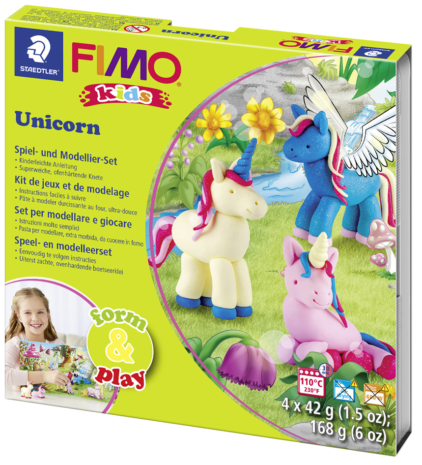 FIMO kids Modellier-Set Form & Play , Unicorn, , Level 2