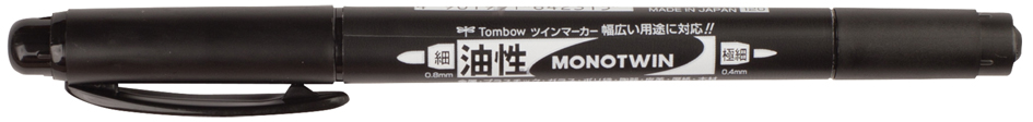 Tombow Doppel-Fineliner MONO twin, schwarz