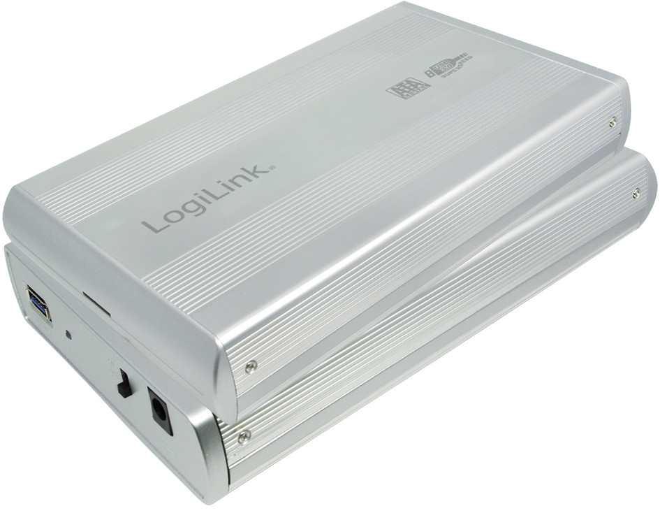 LogiLink 3,5,  SATA Festplatten-Gehäuse, USB 3.0, silber
