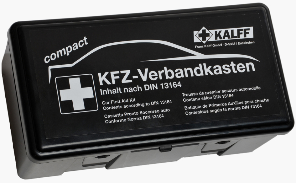 4002801173804 - KFZ-Verbandkasten Kompakt Inhalt DIN 13164 schwarz