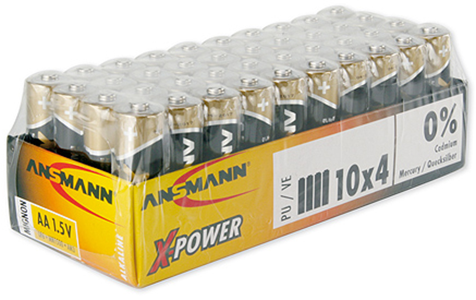 ANSMANN Alkaline Batterie , X-Power, , Mignon AA, 40er Display