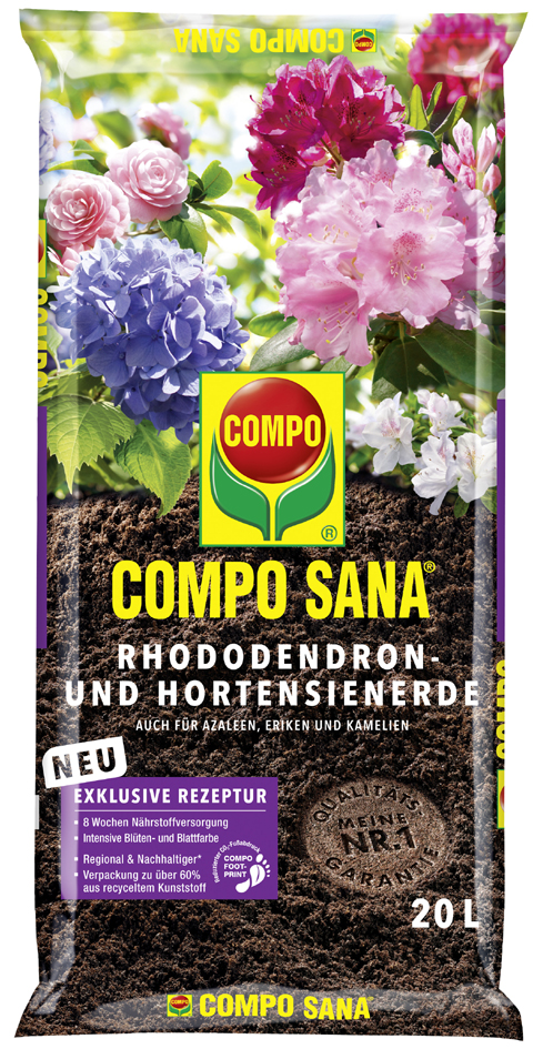 COMPO SANA Rhododendron- und Hortensienerde, 50 Liter