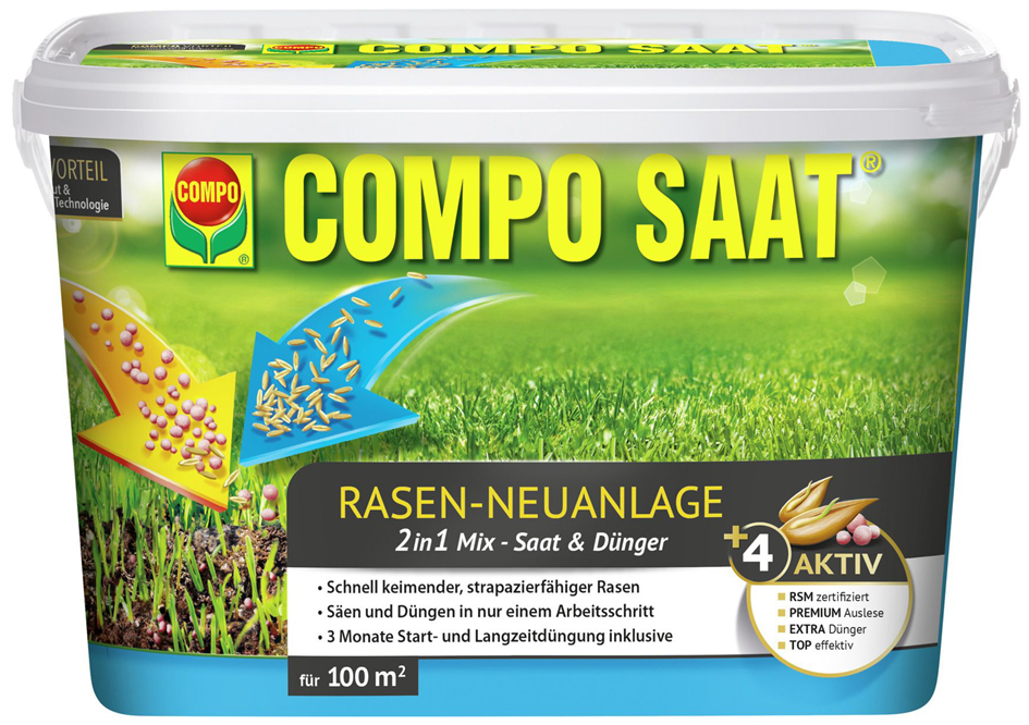 4008398202668 - COMPO RasenNeuanlageMix Samen&Dünger 24 kg  100 m2