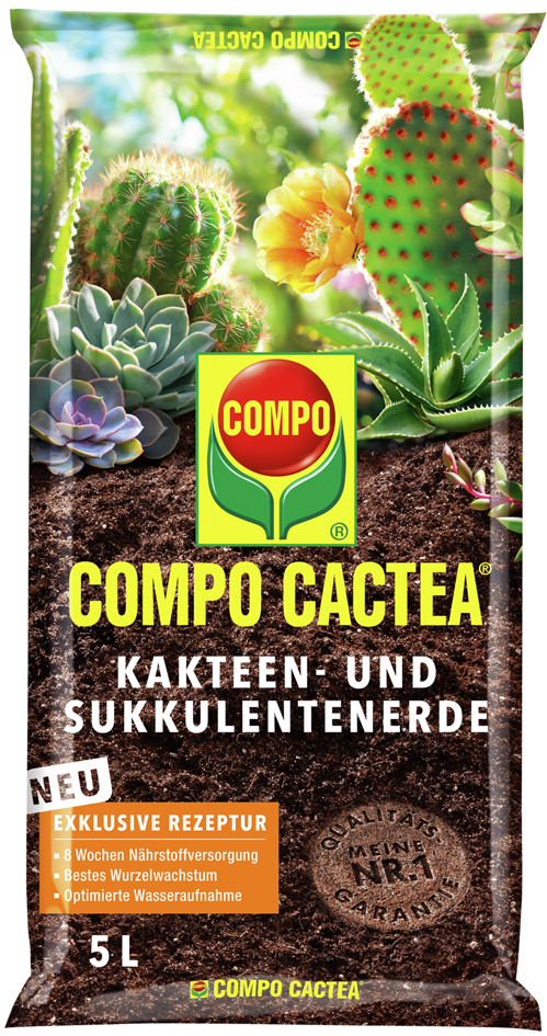 COMPO CACTEA Kakteen- und Sukkulentenerde, 5 Liter