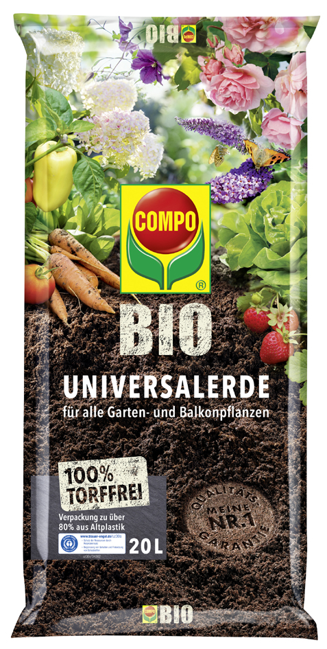 COMPO BIO Universal-Erde torffrei, 7,5 Liter