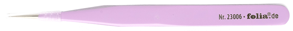 folia Pinzette, spitz, Länge: 135 mm, violett beschichtet