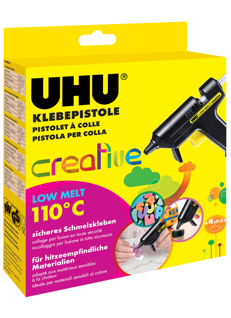 UHU Niedrigtemperatur-Klebepistole Low Melt Creative