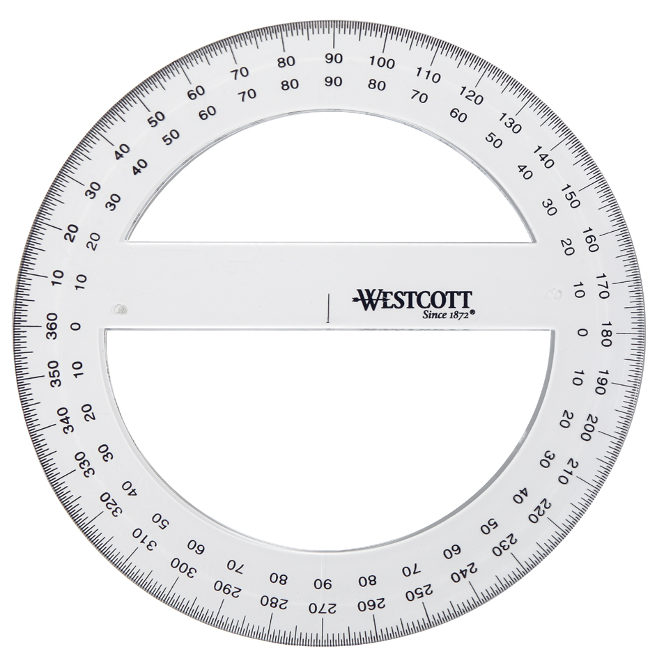 4027521512436 - WESTCOTT Winkelmesser Vollkreis 360 Grad 150 mm