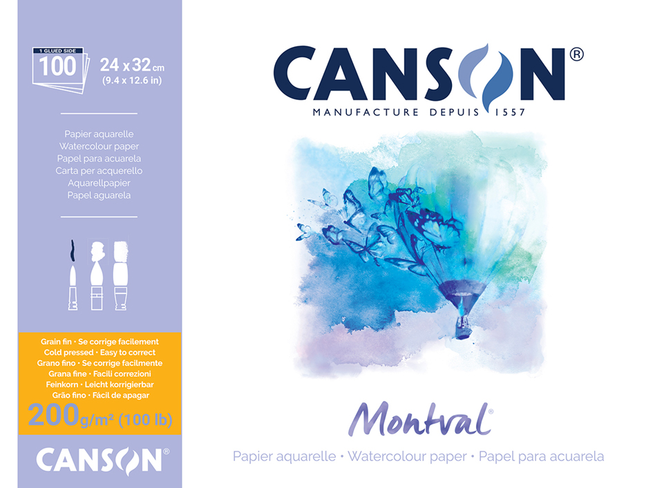 CANSON Zeichenpapier-Block , Montval, , 240 x 320 mm, 200 g/qm