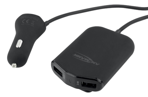 ANSMANN USB-KFZ-Ladegerät , In Car Charger 496, , 2 x 2 USB