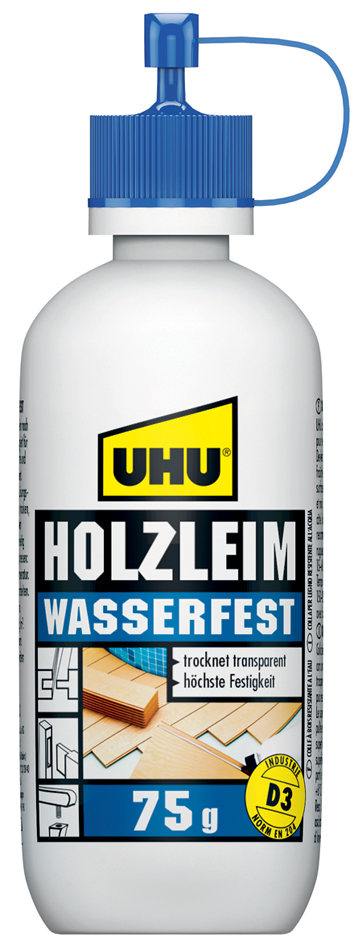 4026700485103 - Holzleim Wasserfest Flasche ohne Lösungsmittel 75g - UHU