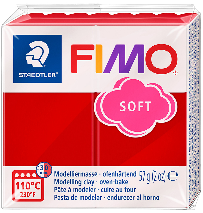 4007817138250 - SOFT Modelliermasse ofenhärtend weihnachtsrot 57 g