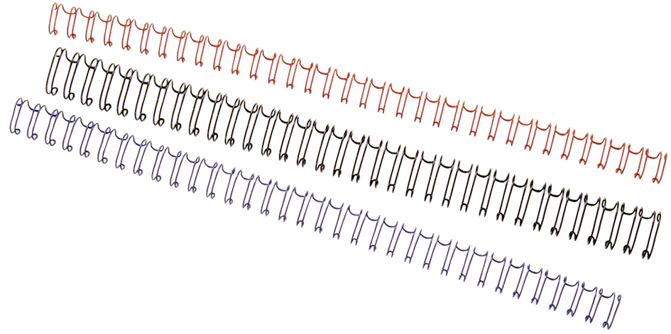 GBC Drahtbinderücken WireBind, A4, 21 Ringe, 12 mm, silber