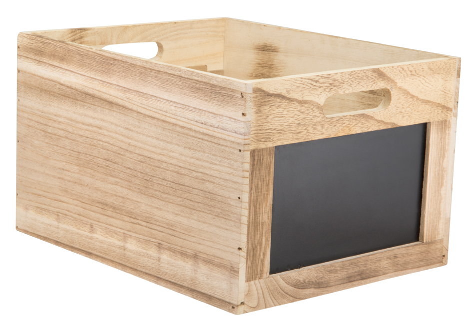 8719075285527 - Holzbox Tablecaddy mit 2 Kreidetafelflächen