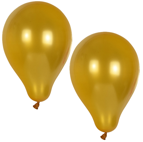 PAPSTAR Luftballons , Metallic, , Umfang: 800 mm, gold