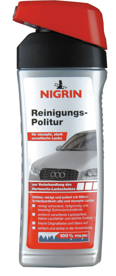 NIGRIN Reinigungs-Politur, für stumpfe Lacke, 300 ml