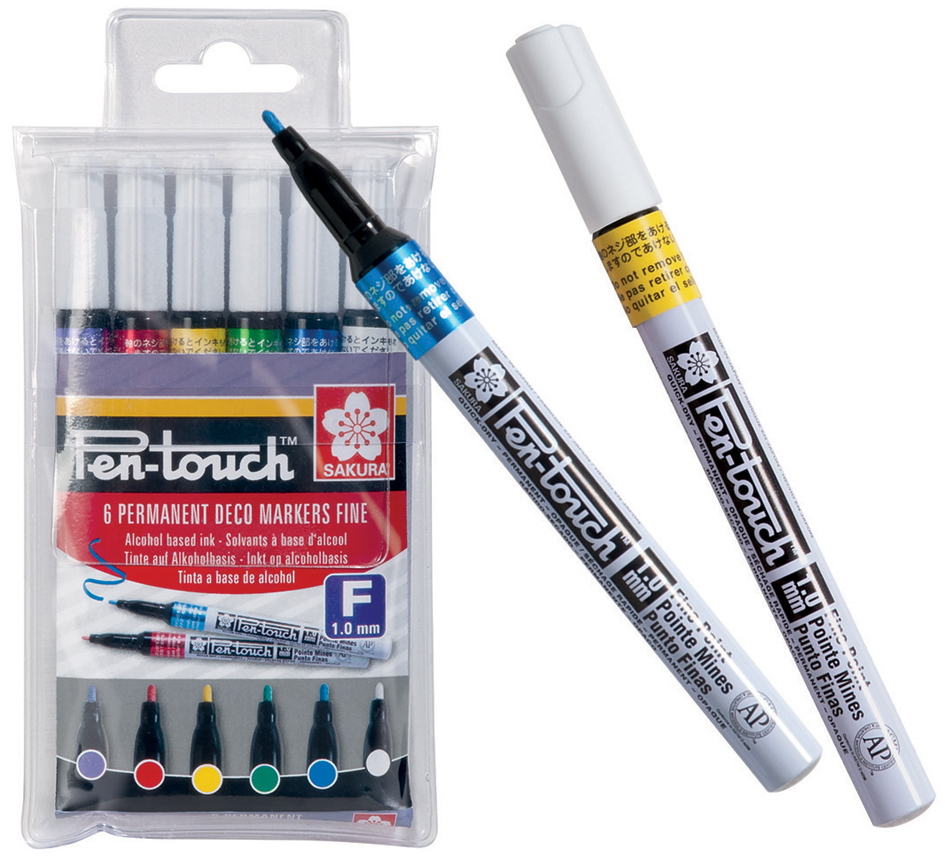 8710141130482 - Permanent-Marker Pen-Touch Fein 6er Etui