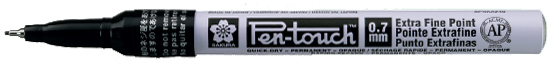 0084511396104 - Permanent-Marker Pen-Touch Extra Fein schwarz