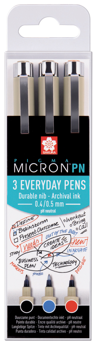 8712079409395 - Fineliner Pigma Micron PN 3er Office-Set