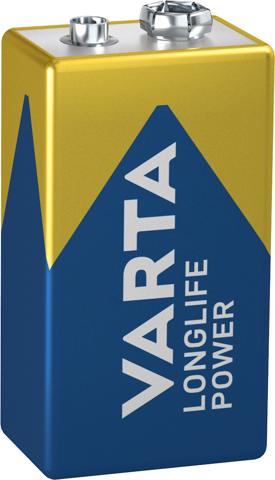 VARTA Alkaline Batterie Longlife Power, E-Block (9V/6LR61)