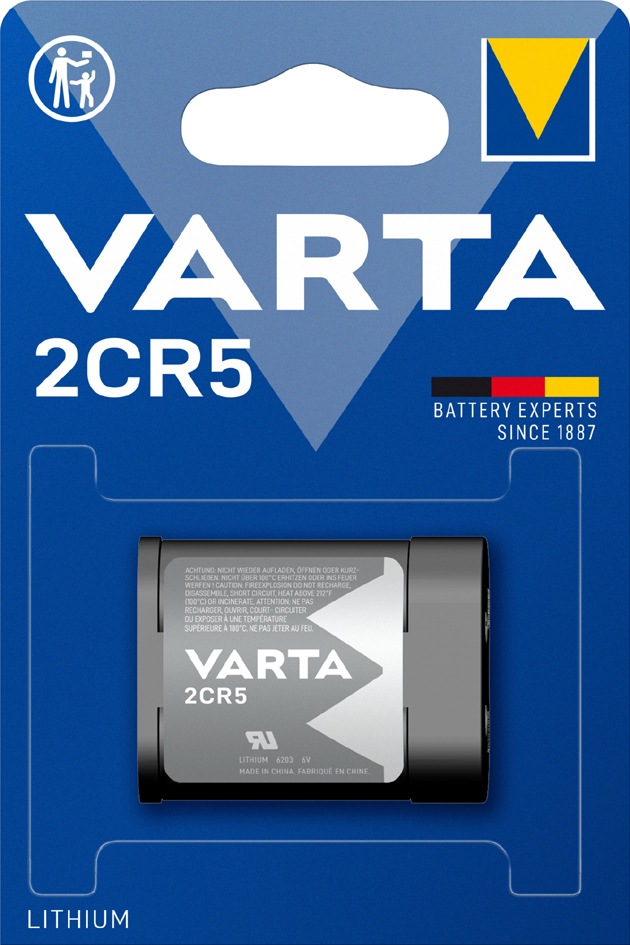 VARTA Foto-Batterie , LITHIUM, , 2CR5, 6,0 Volt