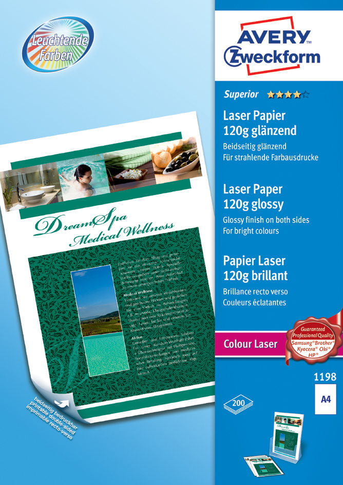 AVERY Zweckform Laser Papier BUSINESS, DIN A4, 170 g/qm