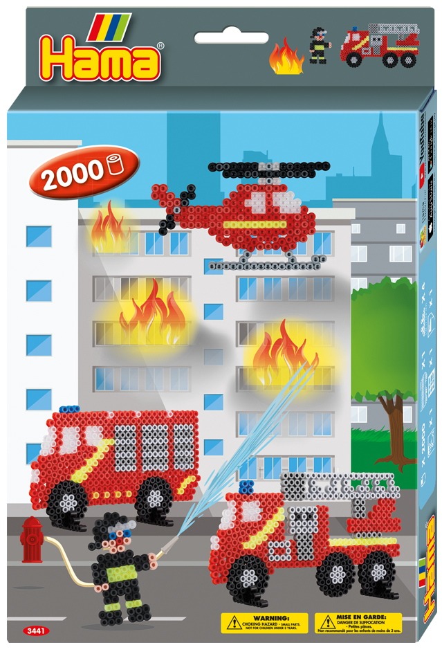 Hama Bügelperlen midi , Feuerwehr, , Geschenkpackung