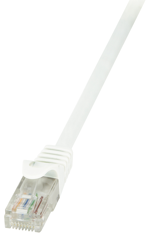 4052792023633 - CP2081U RJ45 Netzwerkkabel Patchkabel cat 6 u utp 750 m Weiß mit Rastnasenschutz 1 St - Logilink