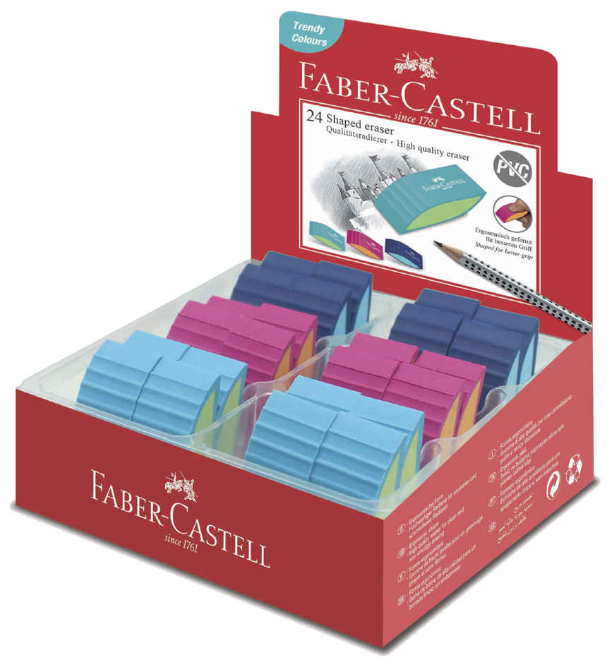 9555684679789 - FABER-CASTELL Kunststoff-Radierer BICOLOR sortiert