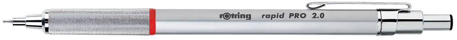 3501170914533 - rotring Druckbleistift rapid PRO CHROME 07 mm massives Metall - matt und hochglänzend chrom plattiert (S0914530)