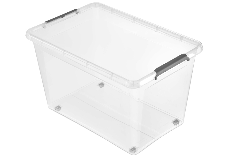 4052396048612 - Aufbewahrungsbox Clipbox Lars mit Rollen 60 Liter