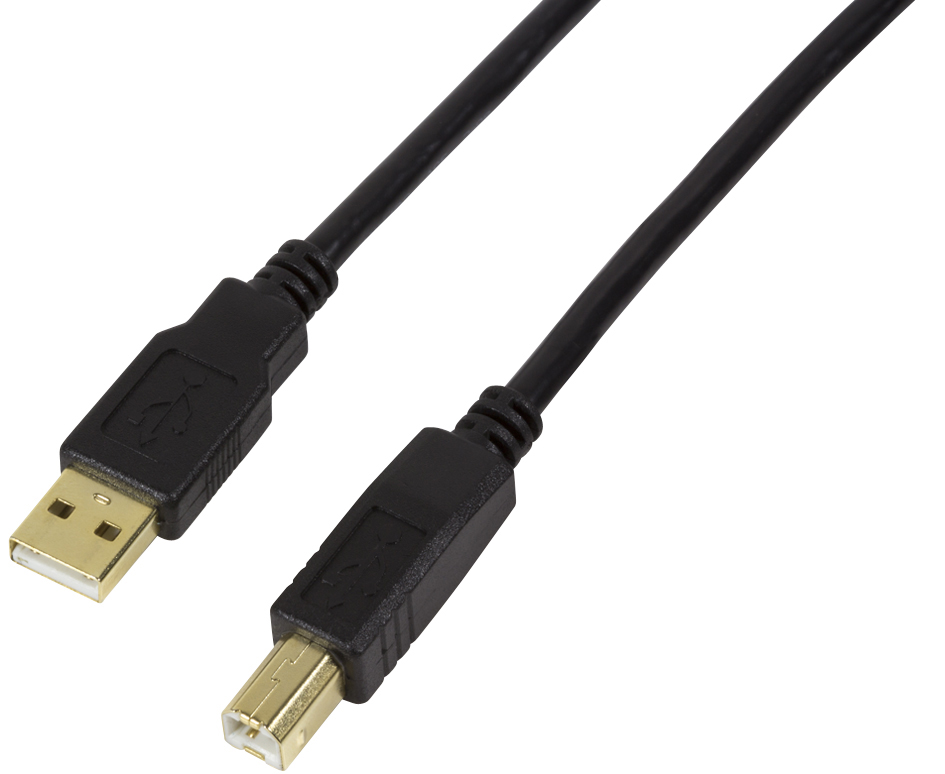 4052792039283 - LogiLink USB-Kabel USB 20 USB-A Stecker USB-B Stecker 1000 m Schwarz vergoldete Steckkontakte UA0264