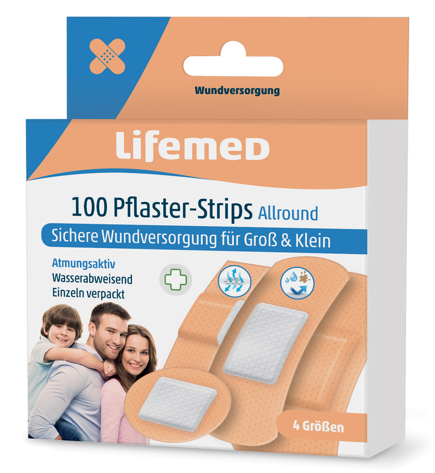 Lifemed Pflaster-Strips , Allround, , hautfarben, 100er