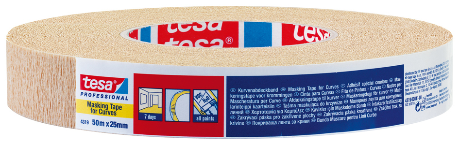 4005800004988 - 10 x Maler-Kreppband tesakrepp 4319 30mmx50m Papier stark gekrepp