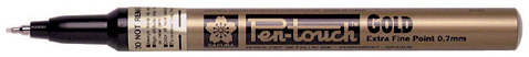 0084511362772 - Permanent-Marker Pen-Touch Extra Fein gold