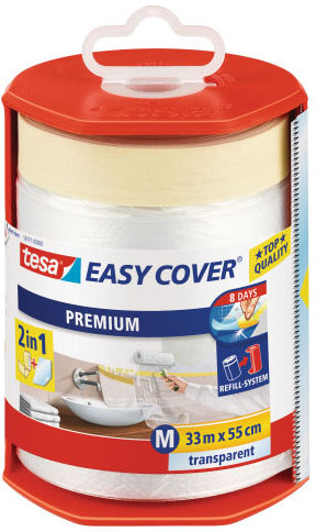 tesa Abdeckfolie Easy Cover Premium, 550 mm x 33 m