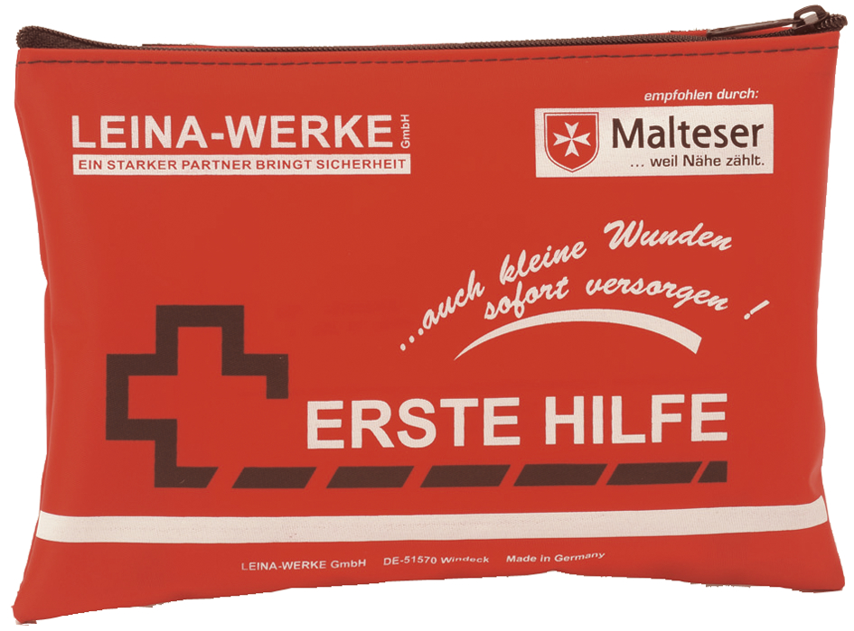 4011166500002 - Erste-Hilfe-Set mobil 185x130mm in Nylontasche rot