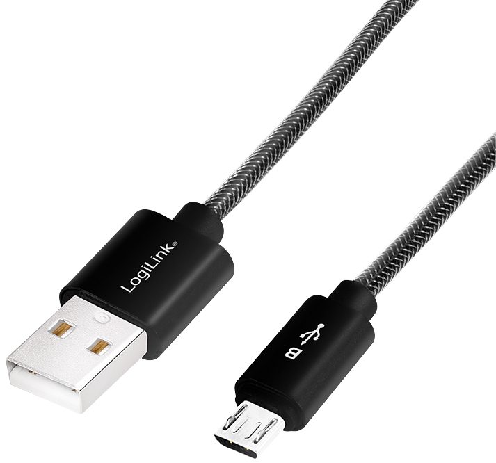 LogiLink Daten- & Ladekabel, USB - Micro USB Stecker, 1,0 m