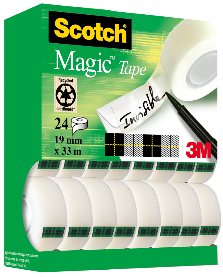 3M Scotch Klebefilm Magic 810, 19 mm x 33 m, 6+2 GRATIS