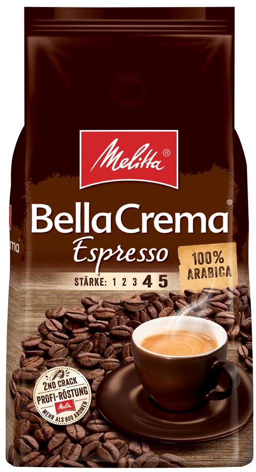 Melitta Kaffee , BellaCrema Espresso, , ganze Bohne