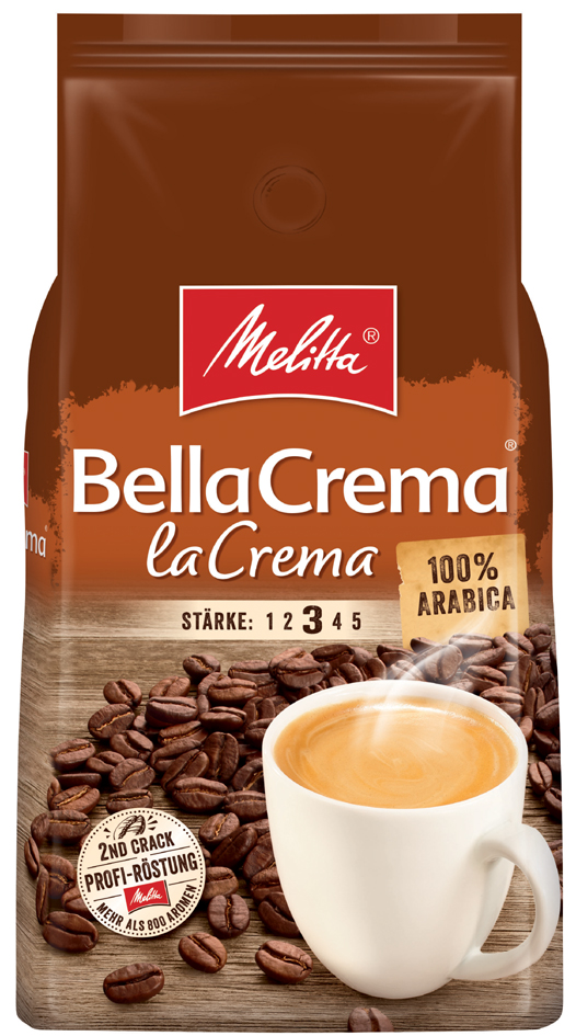 Melitta Kaffee , BellaCrema LaCrema, , ganze Bohne