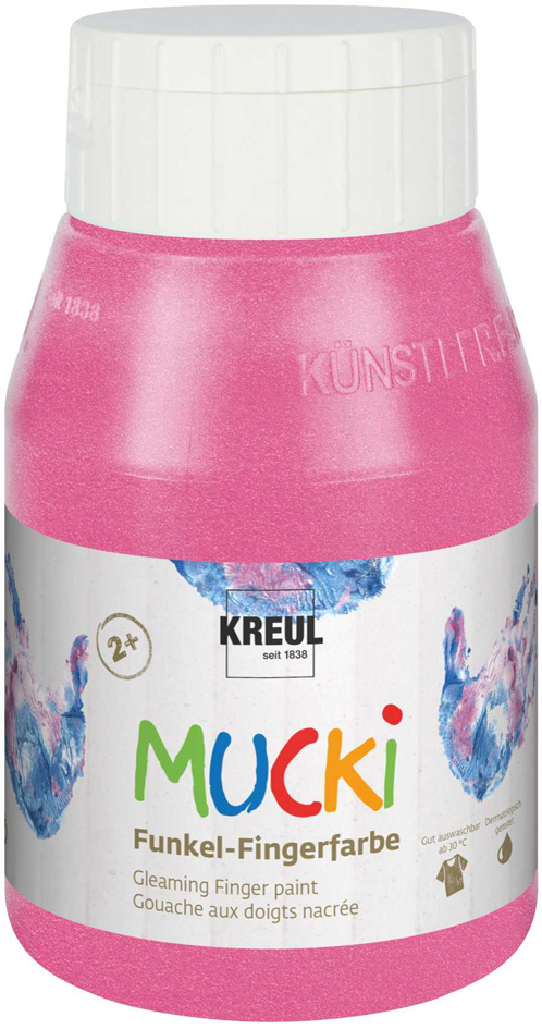 4000798122232 - Funkel-Fingerfarbe MUCKI diamanten-blau 500 ml