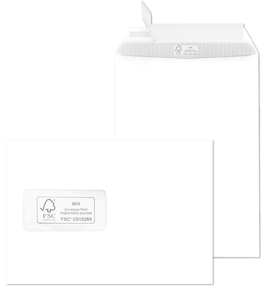 4003928014544 - Versandtasche Offset weiß C5 mit Fenster