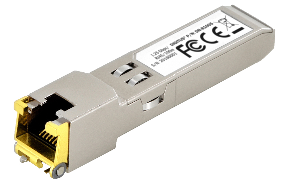 DIGITUS Mini Gbic Transreceiver Modul, SFP, RJ45, 100 m