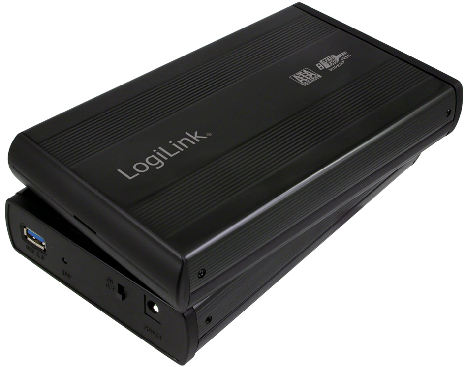 4260113573228 - LOGILINK UA0107 - externes 35 SATA HDD Gehäuse USB 30 Aluminium schwarz