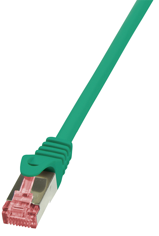 4052792021325 - CQ2045S RJ45 Netzwerkkabel Patchkabel cat 6 s ftp 150 m Grün Flammwidrig mit Rastnasensc - Logilink