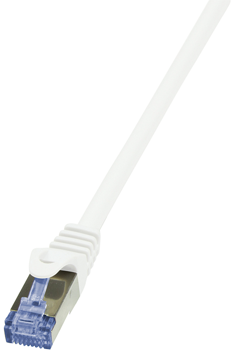 4052792032130 - CQ4031S RJ45 Netzwerkkabel Patchkabel s ftp 100 m Weiß vergoldete Steckkontakte Flammwi - Logilink