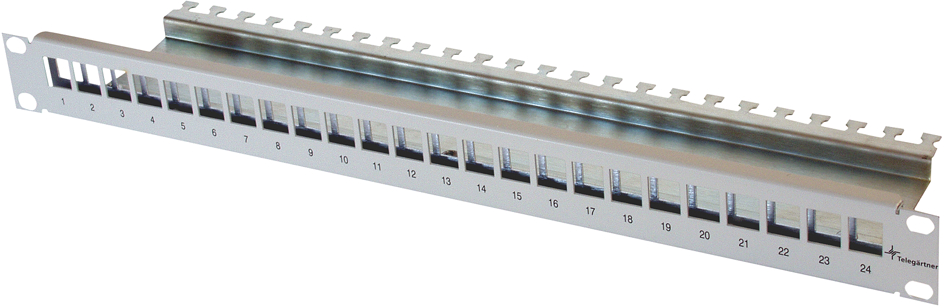 Telegärtner 19,  Modulträger 1 HE, für 24 AMJ Module