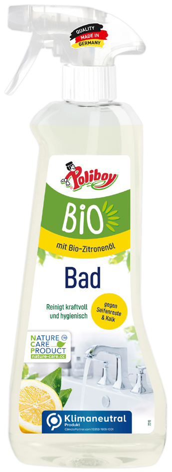 4016100010517 - Bio Badreiniger POLIBOY gegen Kalk & Seifenreste mit Zitronenduft 500 ml