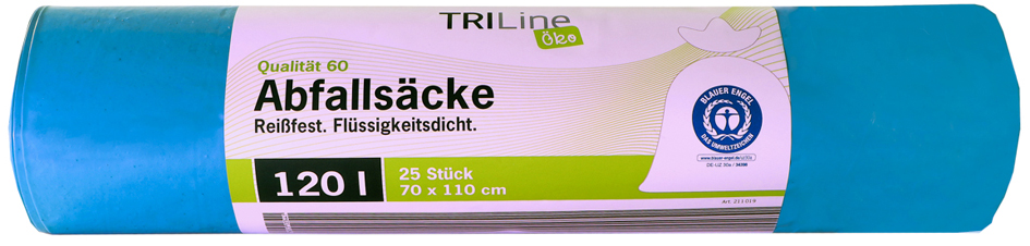 Secolan TRILINE Abfallsack, blau, 120 Liter